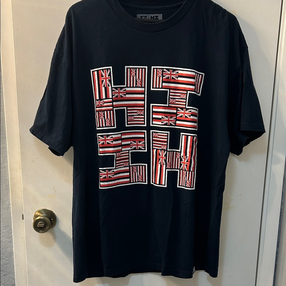 HAWAII’S FINEST Blue Hawaiian Flag Graphics T-Shirt, 2XL
